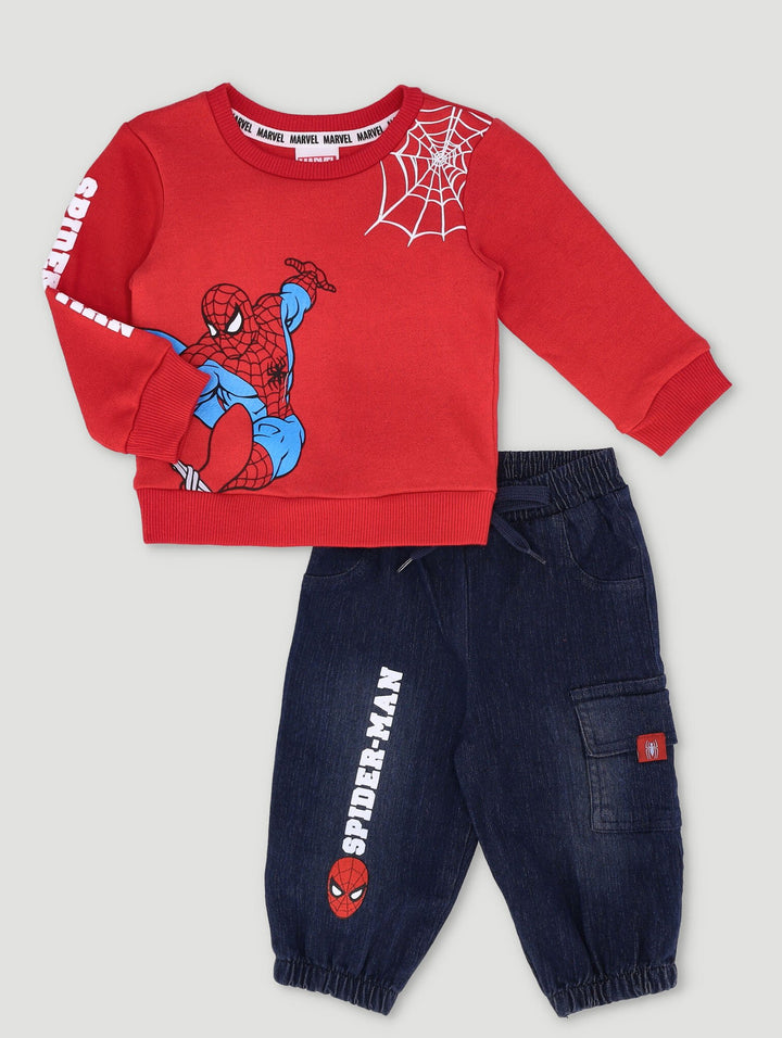 Baby Boys Occasion Spideyman Denim & Top Set