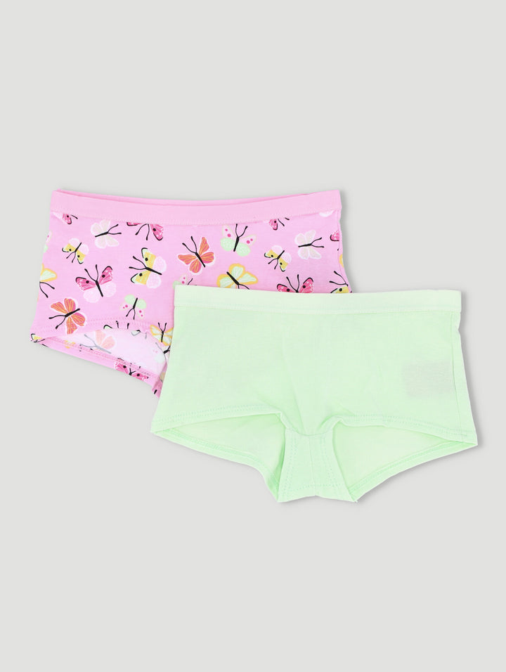PreGirls 2 Pack Fashion Cotton Boyleg Panties Edgars