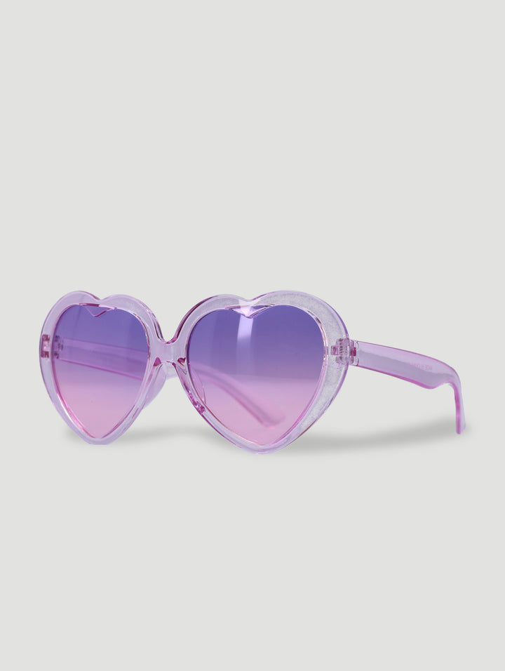 Pre-Girls Heart Shaped Glasses - Purple