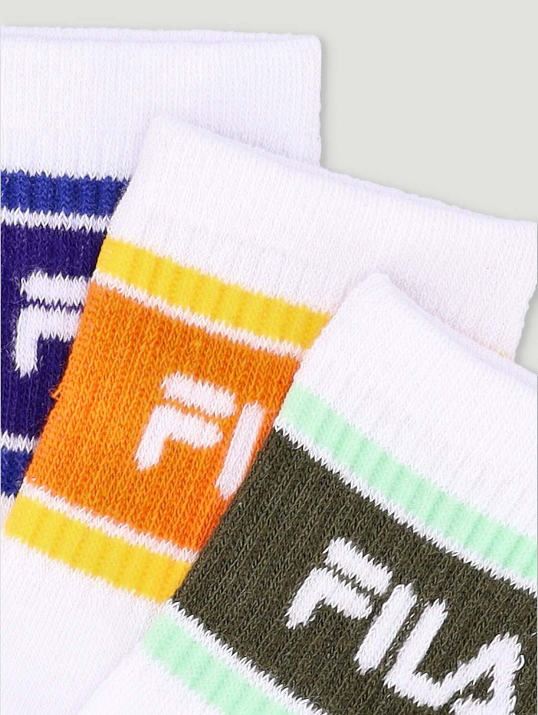 Boys Cassidy Three Quarter Sock - White