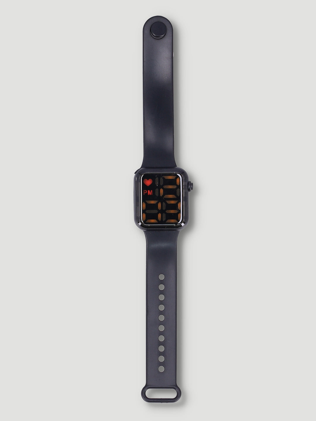 Boys Led Rectangle Watch - Black