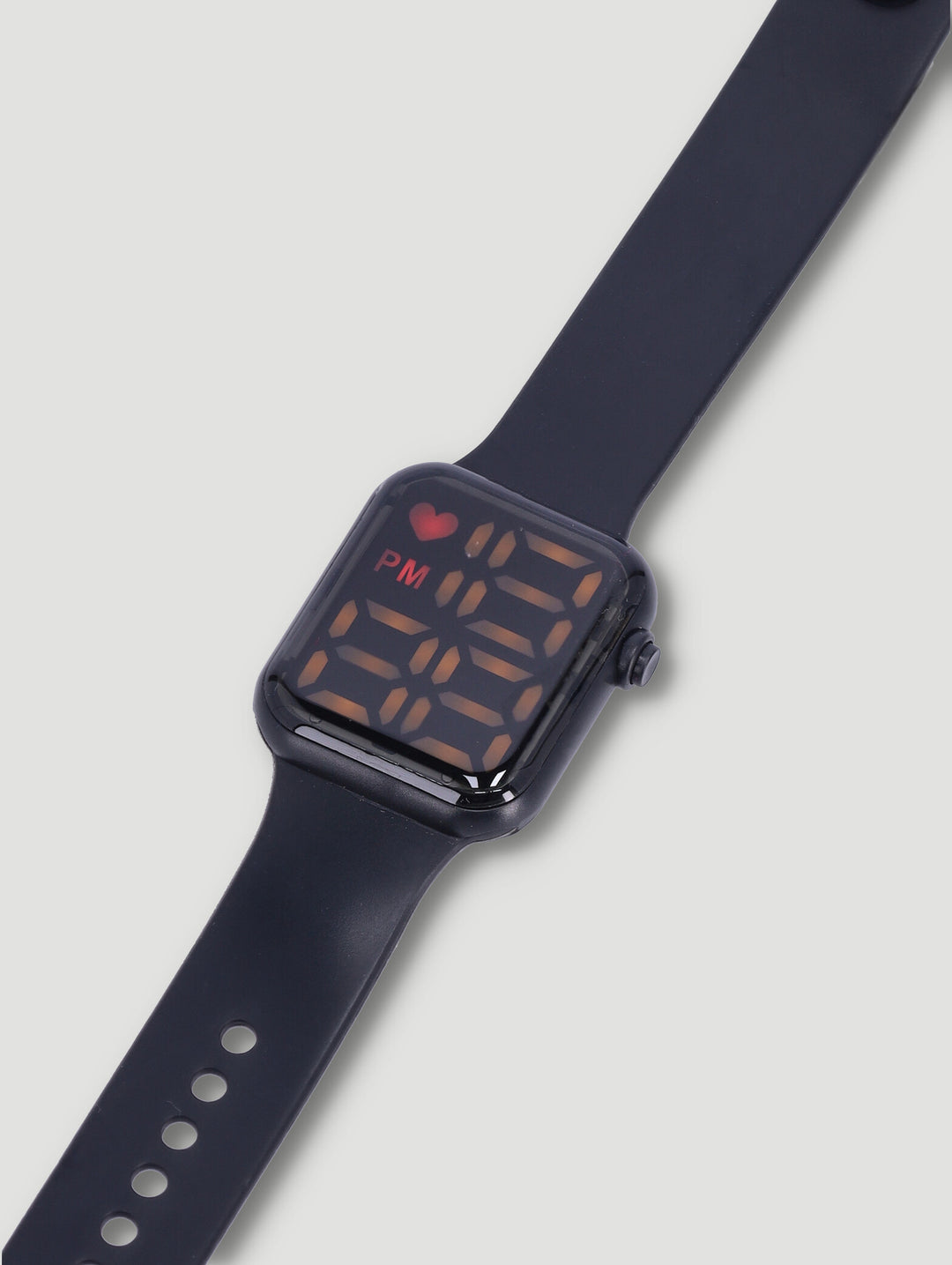 Boys Led Rectangle Watch - Black