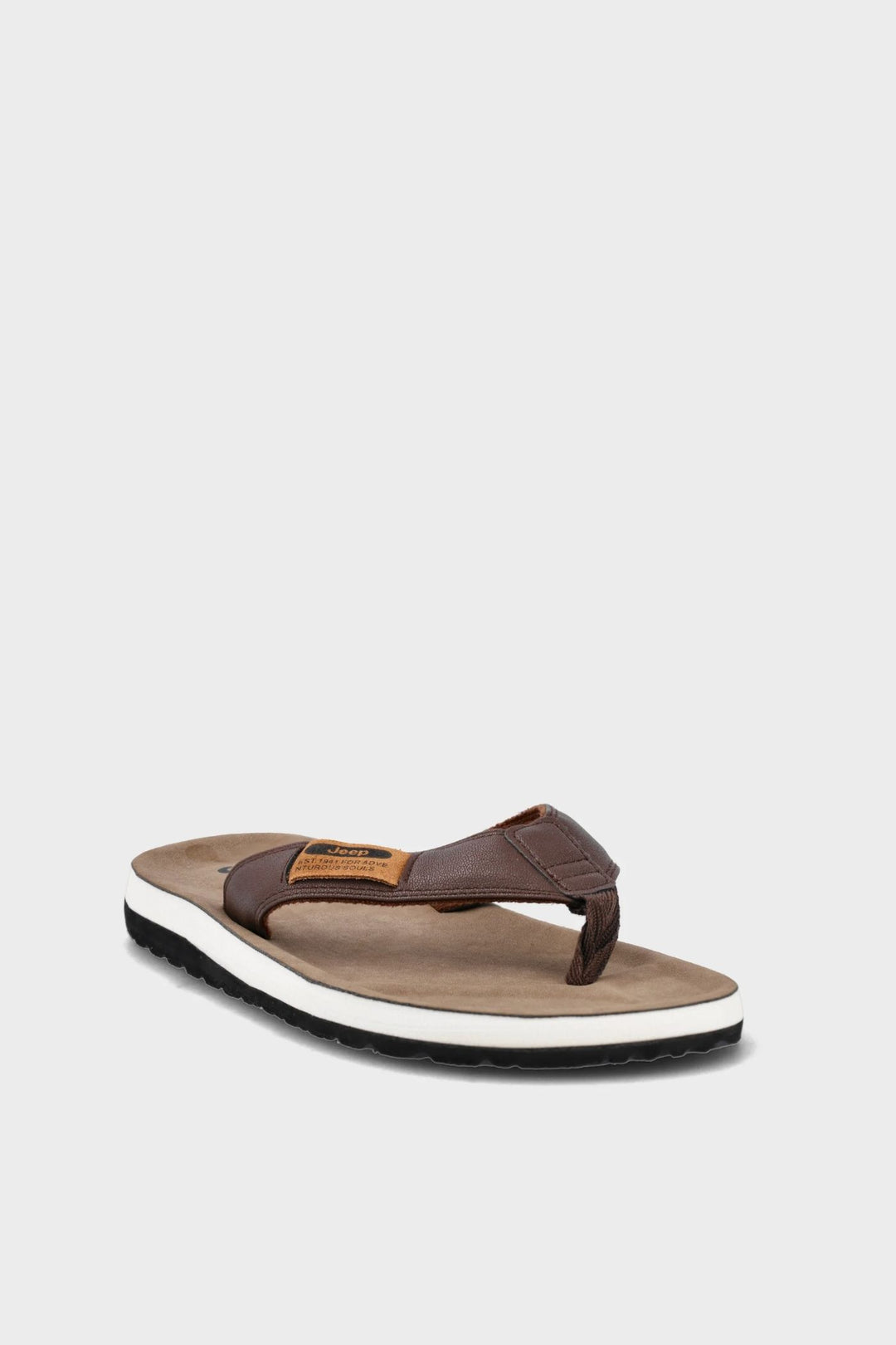 Patriot Comfort Wide Vamp Thong Sandal - Brown