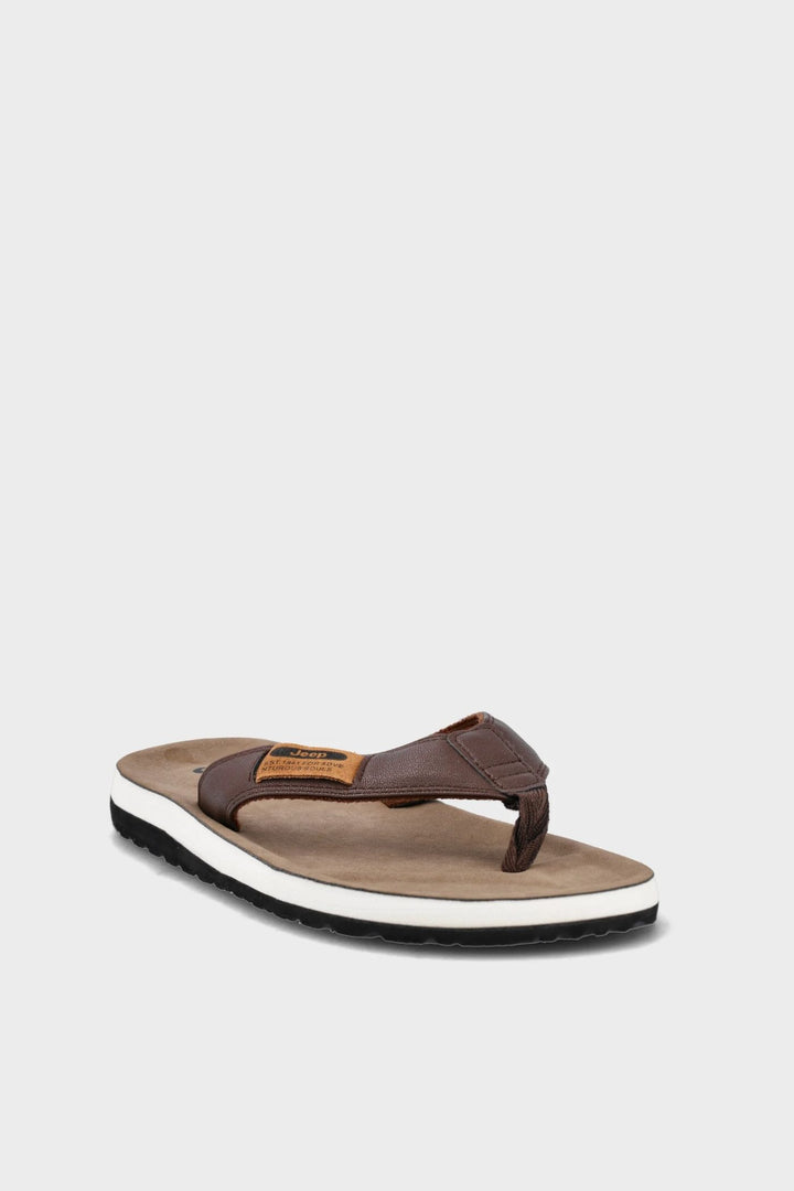 Patriot Comfort Wide Vamp Thong Sandal - Brown