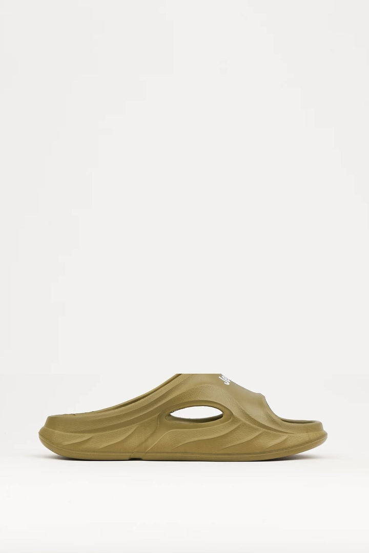 Renegade Molded Slip On Mules - Olive