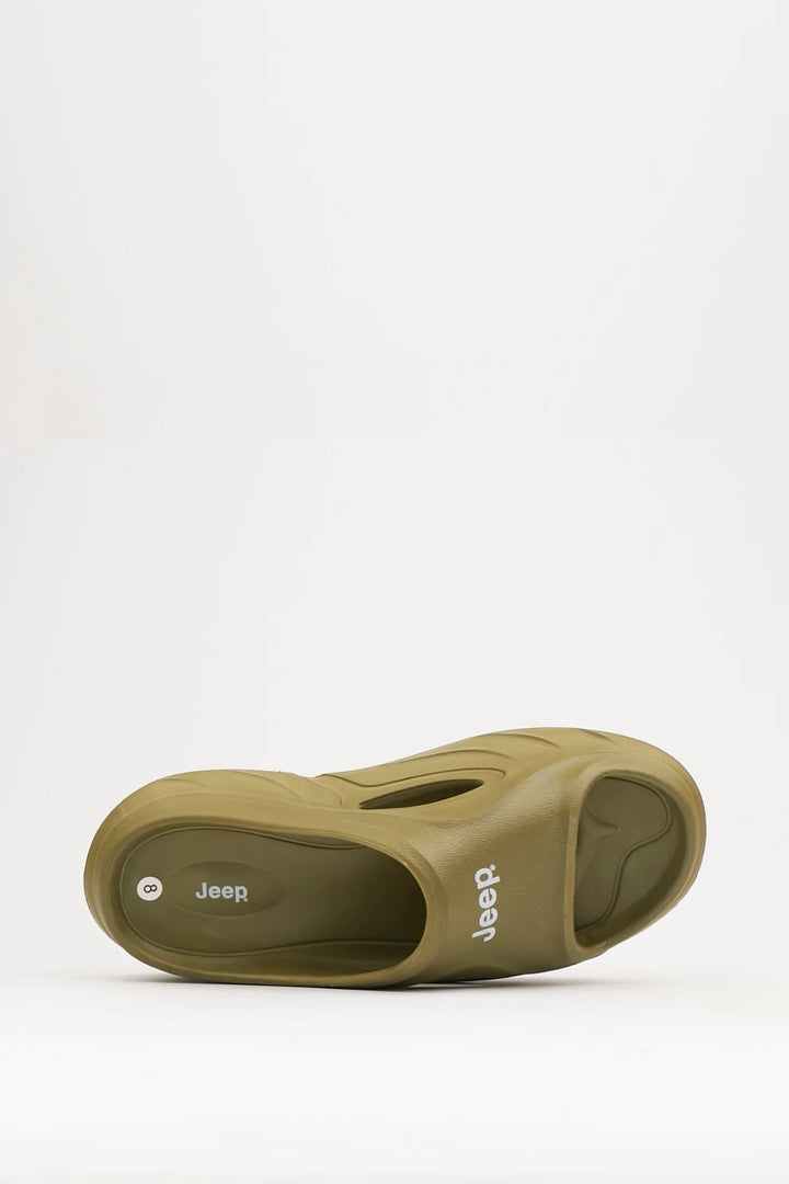 Renegade Molded Slip On Mules - Olive