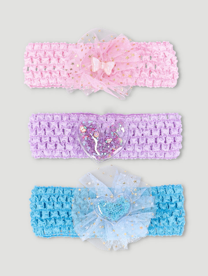 Pre-Girls 3 Pack Mesh Headbands - Multi