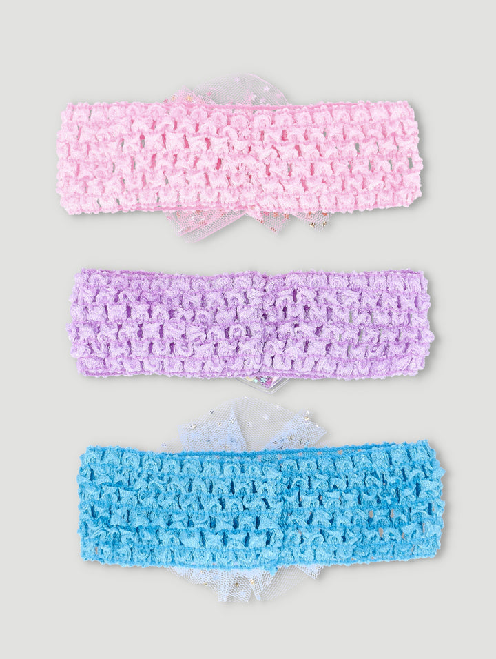 Pre-Girls 3 Pack Mesh Headbands - Multi