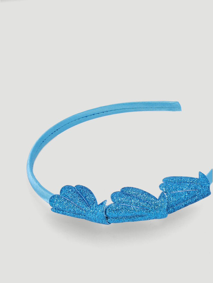 Pre-Girls Shell Aliceband And Clips Set - Teal
