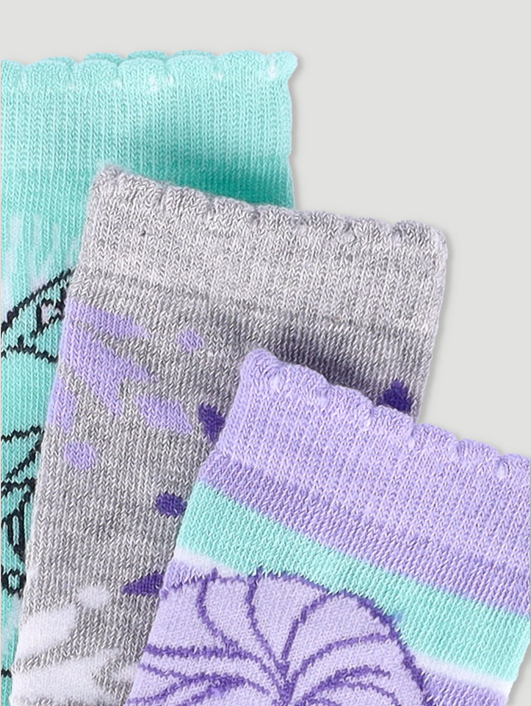 Pre-Girls 3 Pack Frozen Socks - Blue