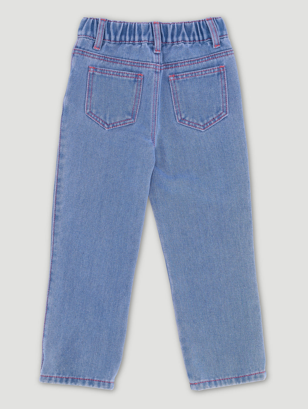 Pre-Girls Graffiti Mom Denim - Light Wash