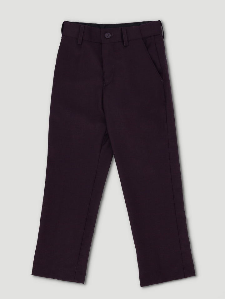 Pre-Boys Formal Pants - Burgandy