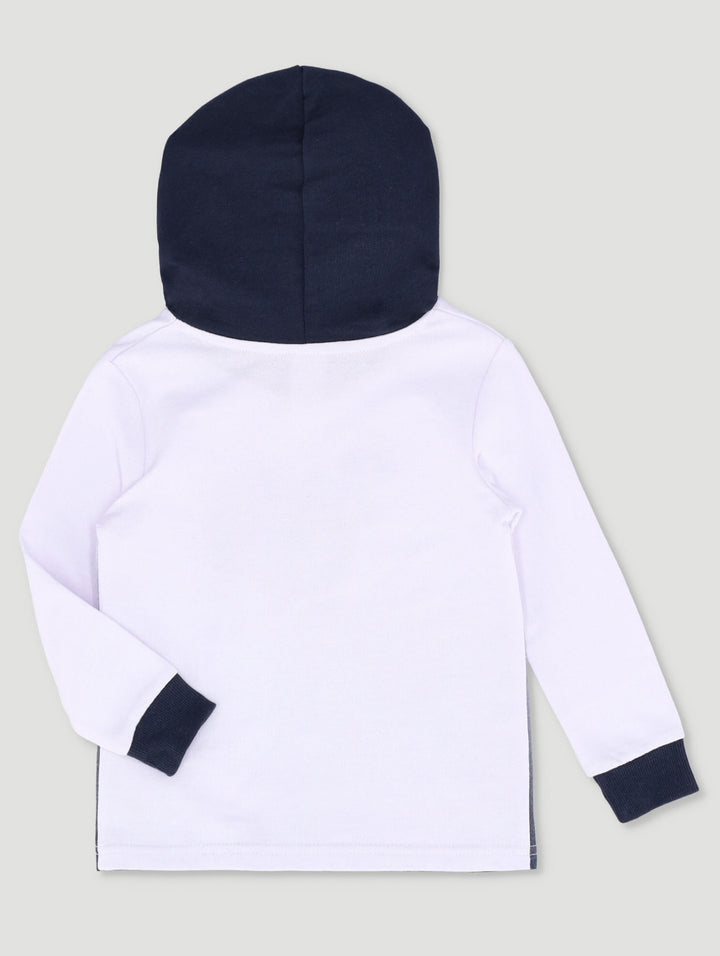Pre-Boys Urban Ombre Hoody - Navy/White