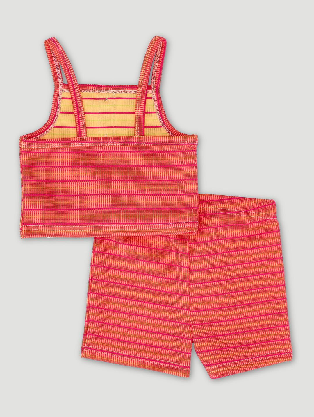 Pre-Girls Strappy Top And Short Jacquard Set