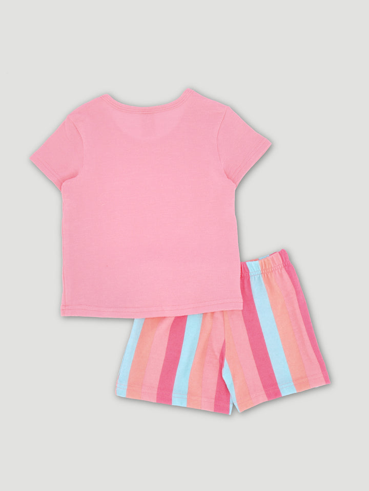 SOLAR DREAM GIRLS SLEEPWEAR SHORT SET - BLUE