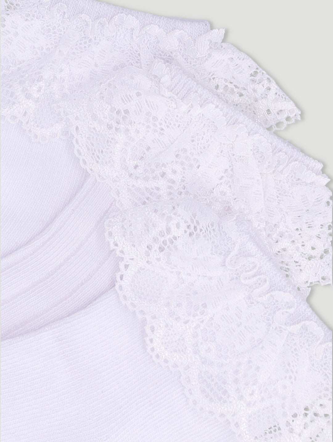 Baby Girls 3 Pack Lace Socks - White