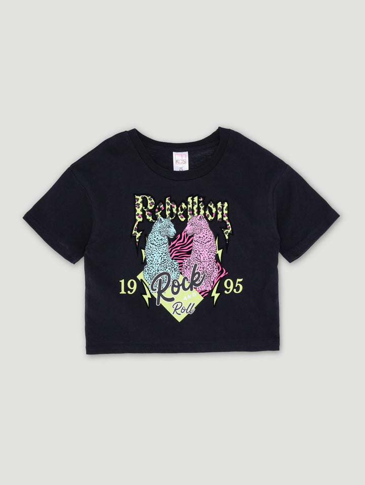 Pre-Girls 1-Up Rock Tee - Black