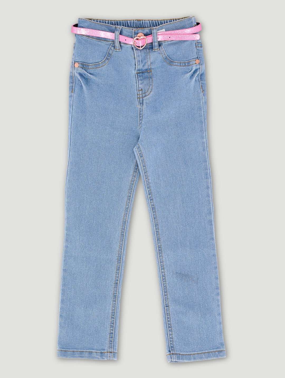 Pre-Girls Belt Core Denim  -  Light Blue