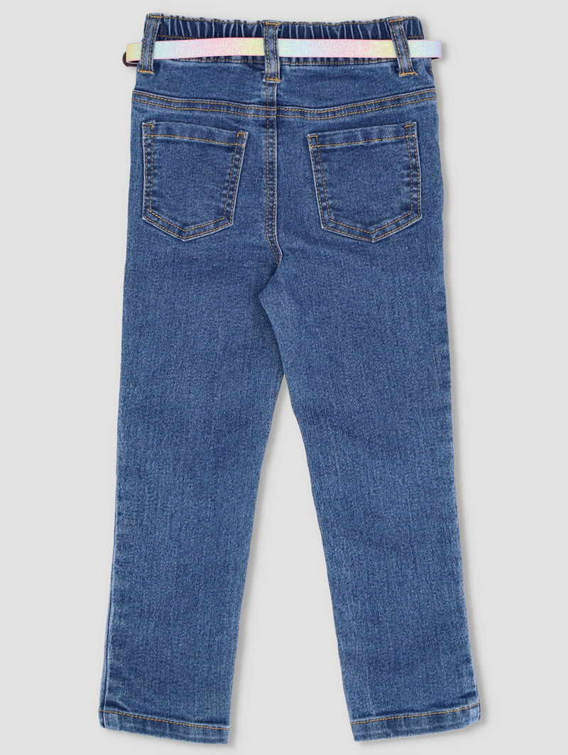 Pre-Girls Core Denim Belt - Dark Blue