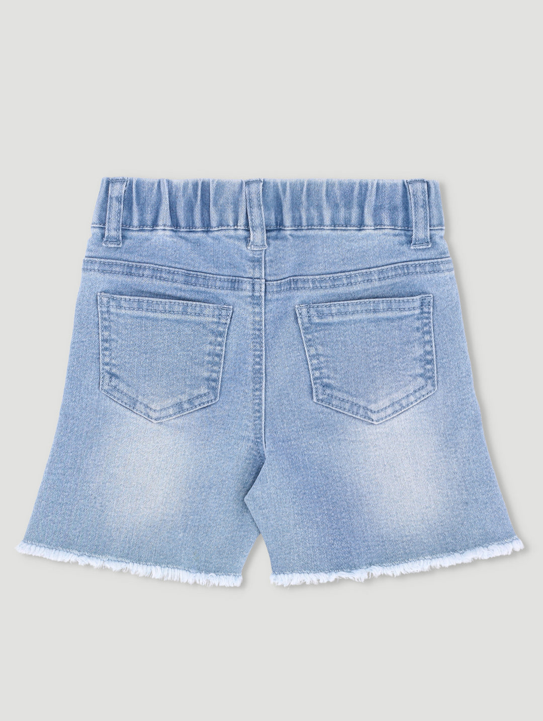 Pre-Girls Core Raw Hem Walkshorts - Light Blue
