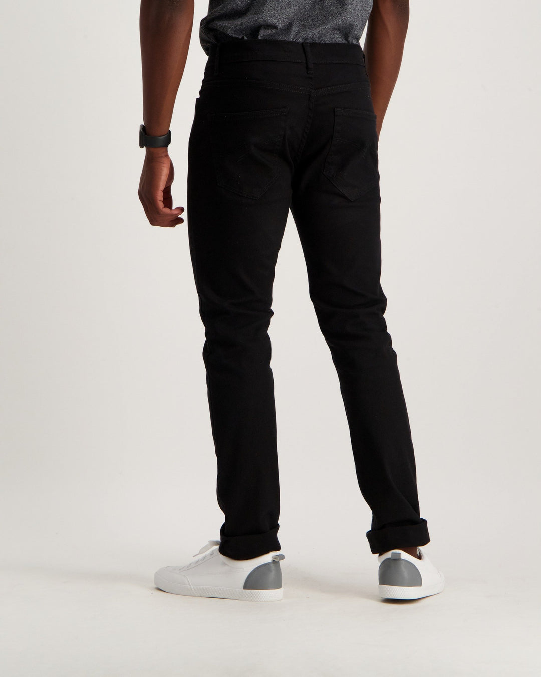 Men's Black Slim Stretch Denim Jean