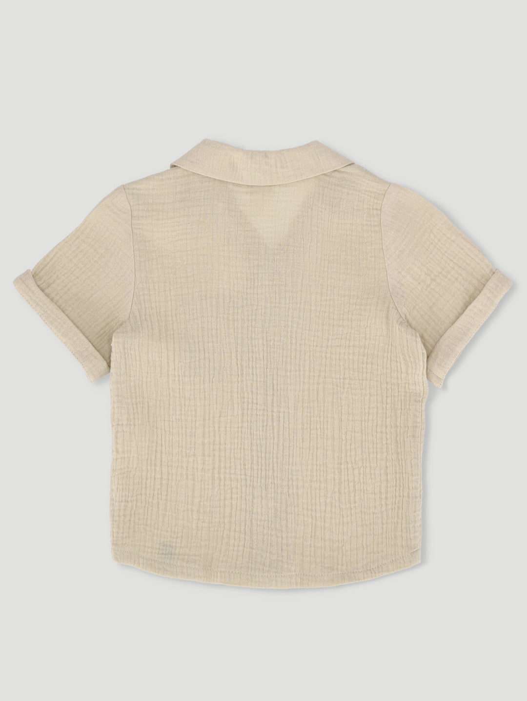 Pre-Boys Textured Shirt - Stone
