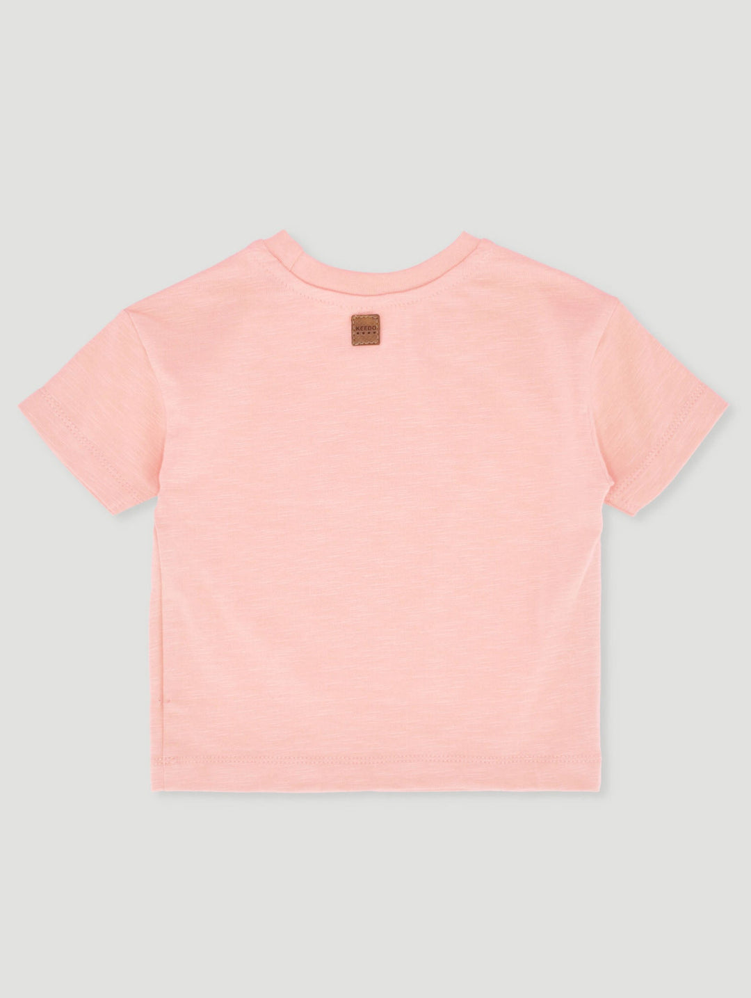 Keedo Baby Girls Pearl Logo Tee - Peach