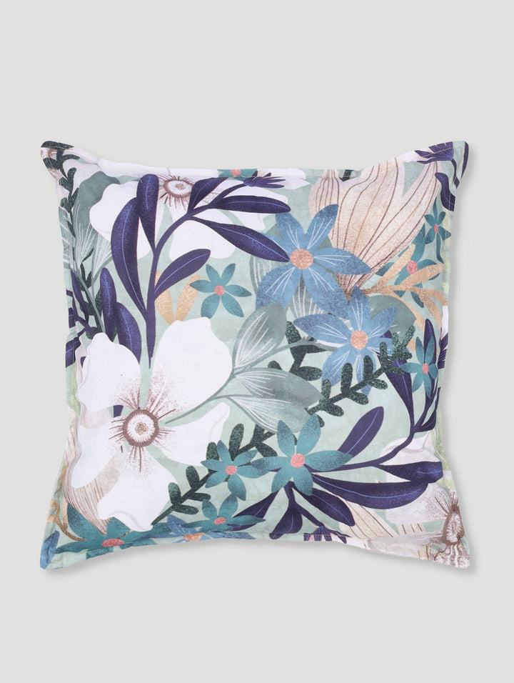 White Berries Scatter Cushion 55x55cm - Green