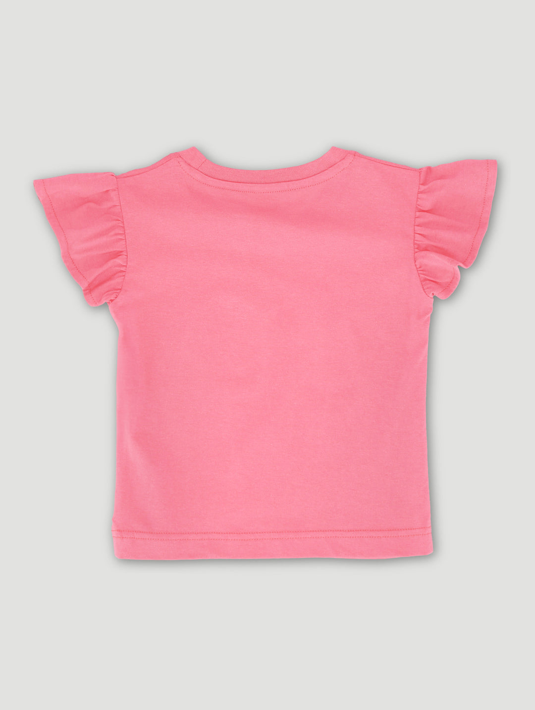 Pre-Girls Shoulder Frill Top - Coral