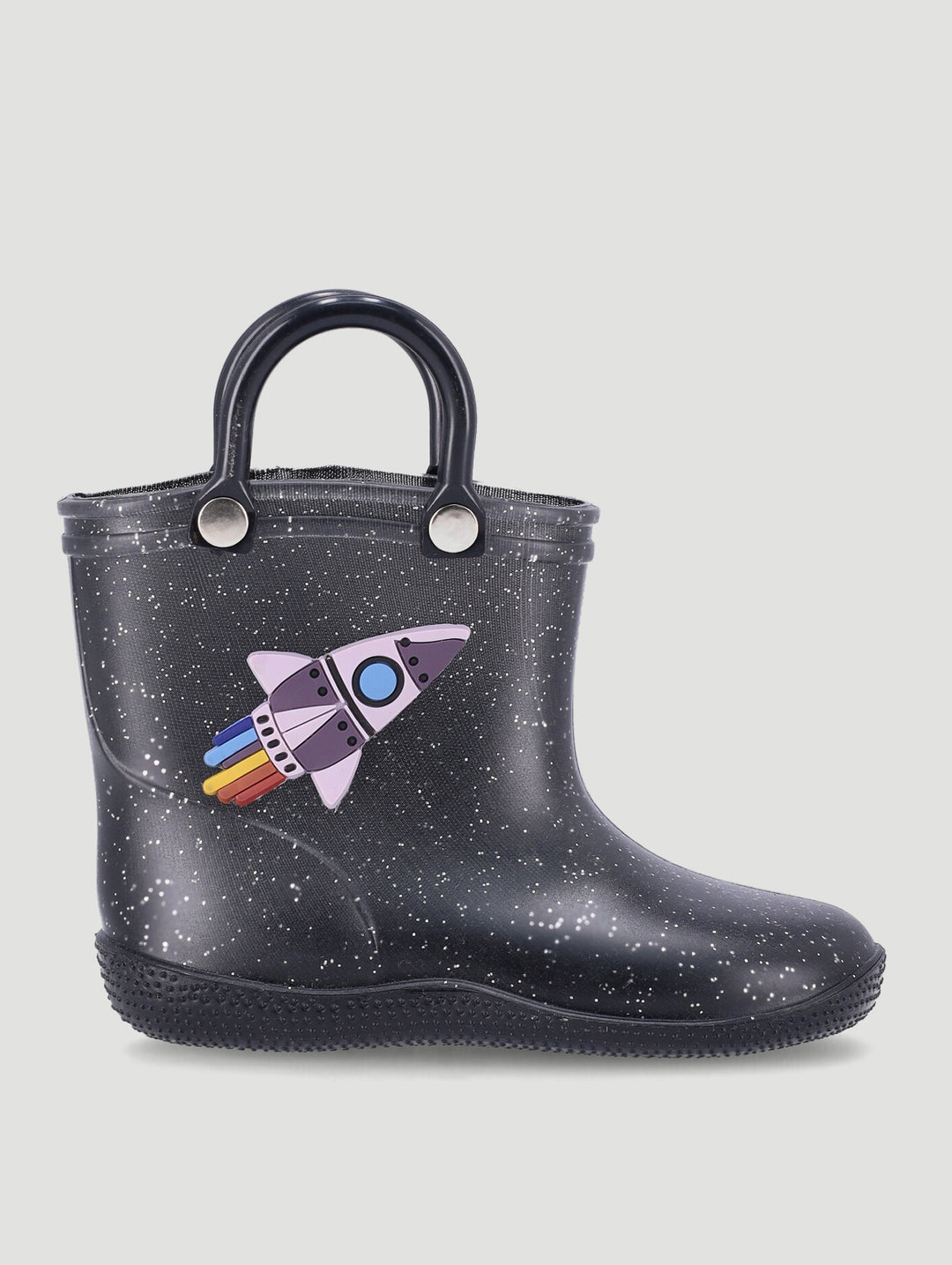 Baby Boys Space Print Gum Boot - Navy