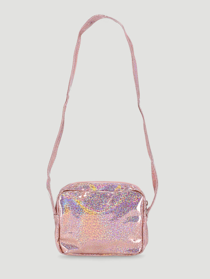 Pre-Girls Unicorn Glitter Crossbody Bag - Pink