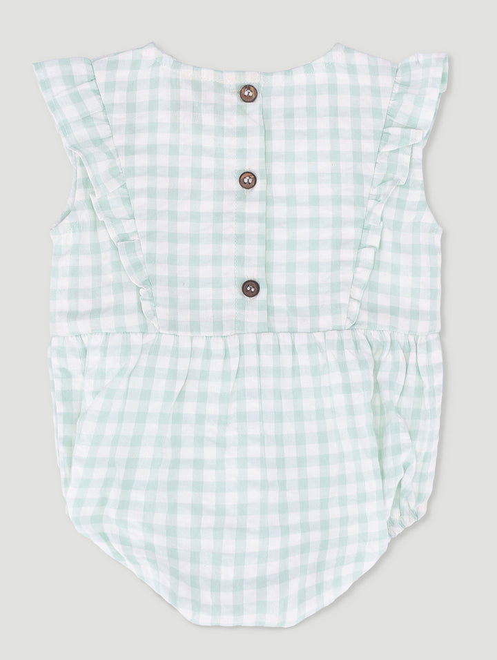 Keedo Baby Girls Gingham Fashion Bloomer - Mint