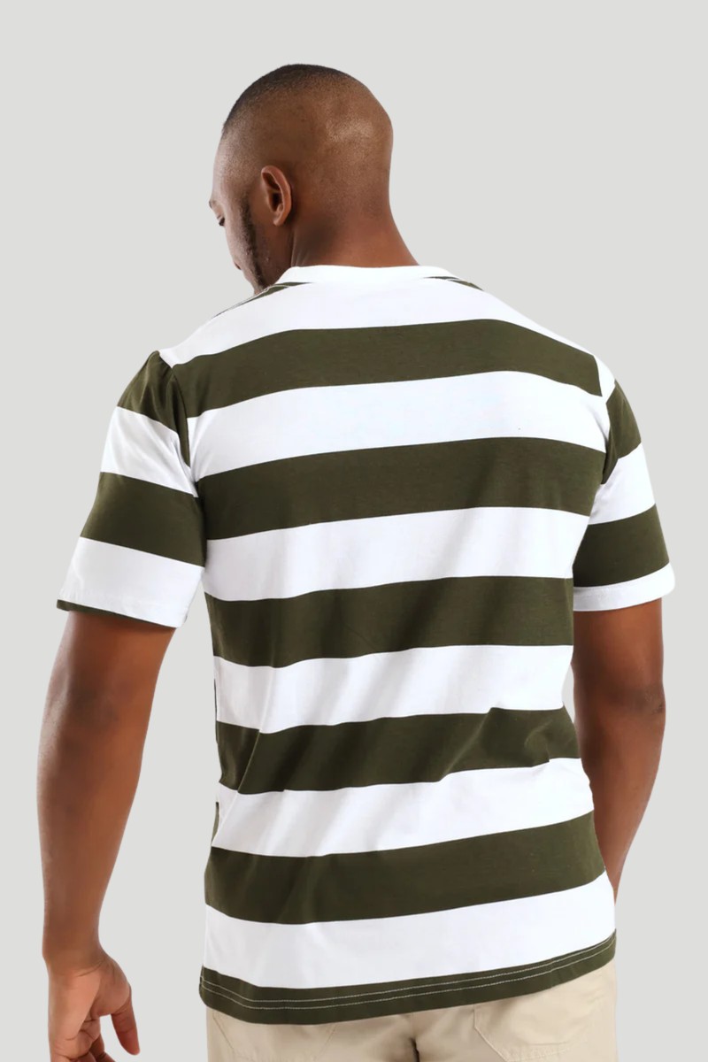 Rugby Stripe Tee - Fatigue