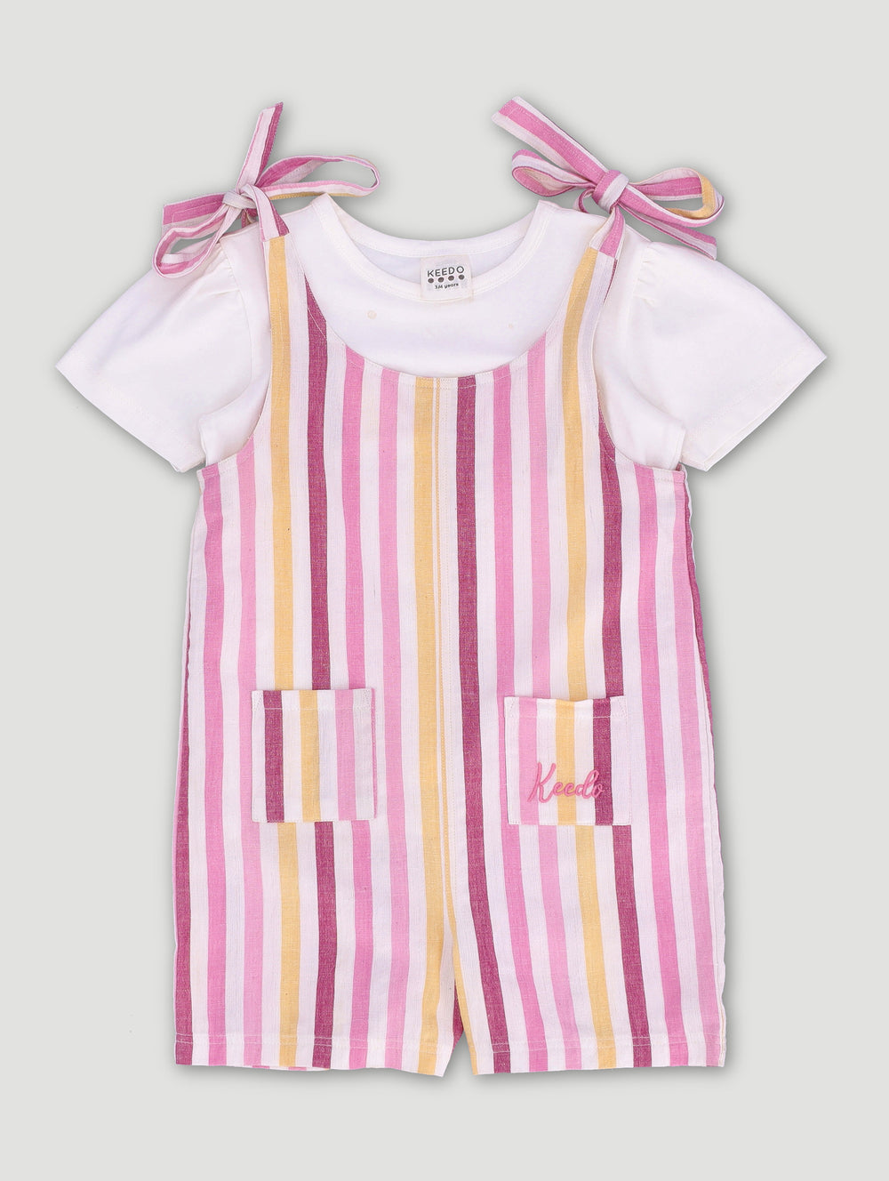 Keedo Girls Stripe Dungi - Multi