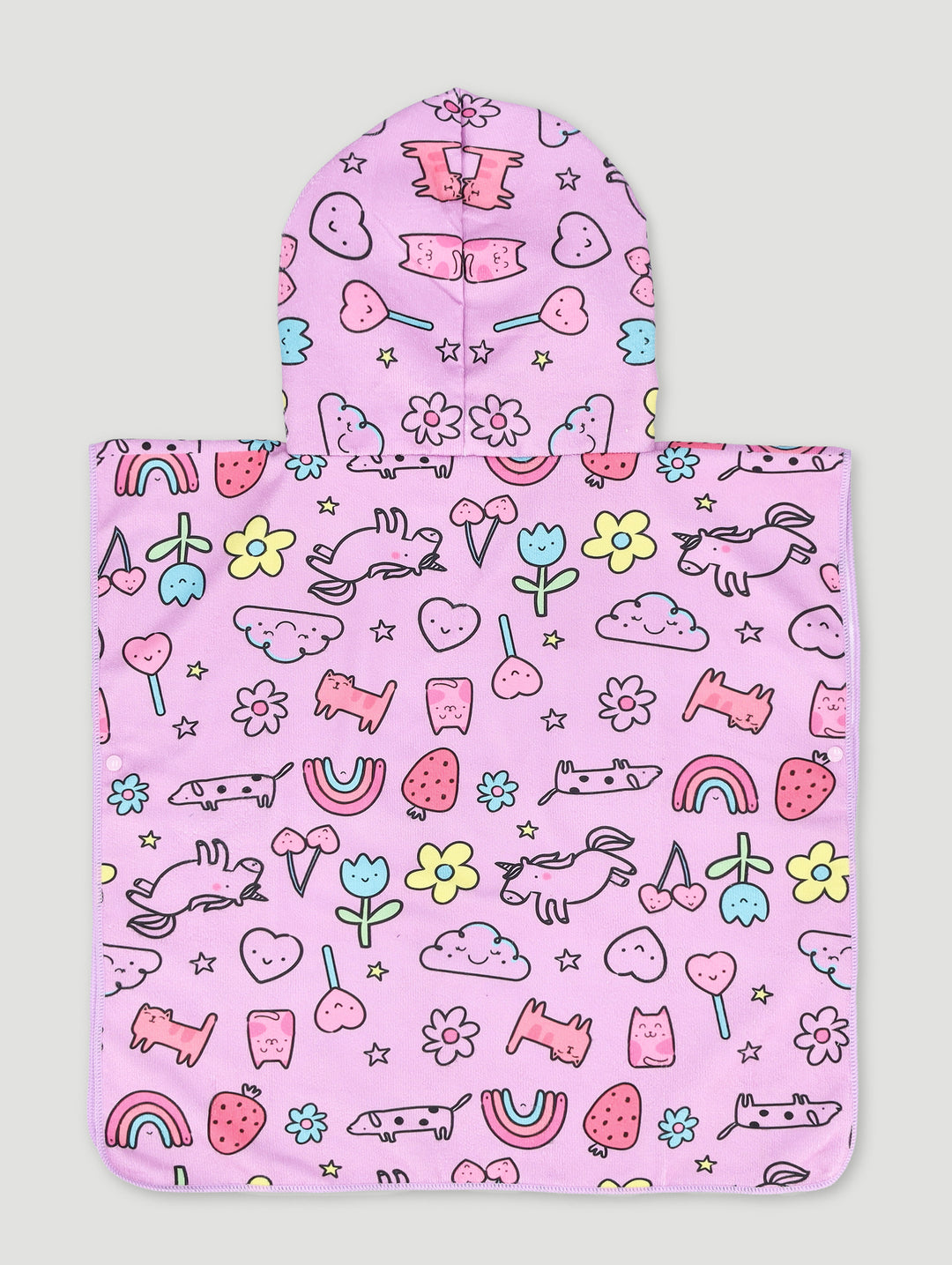 Pre-Girls Floral Beach Hooded Towel