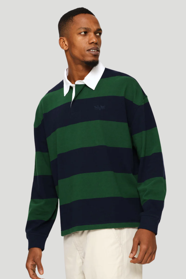 Hudson Boxy Rugby Blazer - Green