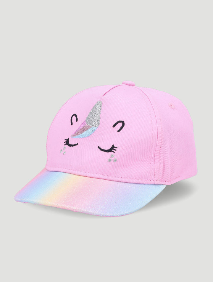 Baby Girls Unicorn Cap - Pink