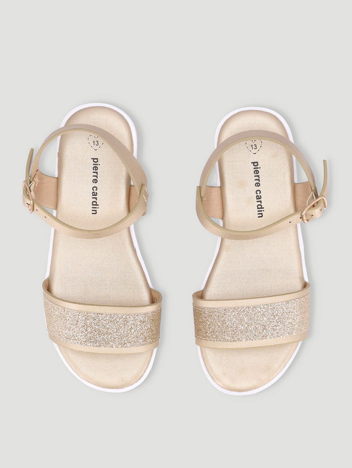 Girls Scarlett Open Sandal - Gold