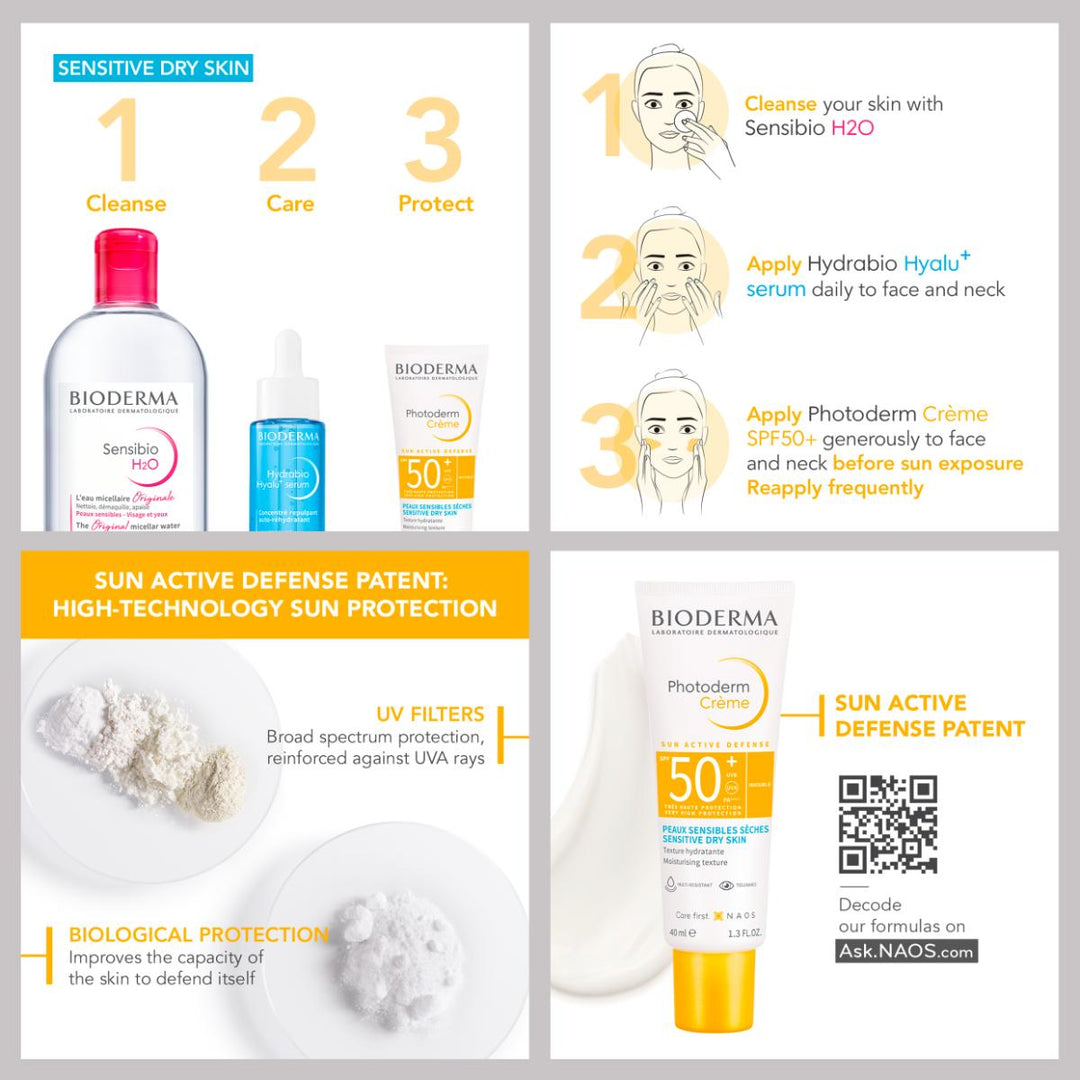 Photoderm Cream SPF50+  - Sun Active Defense - Invisible