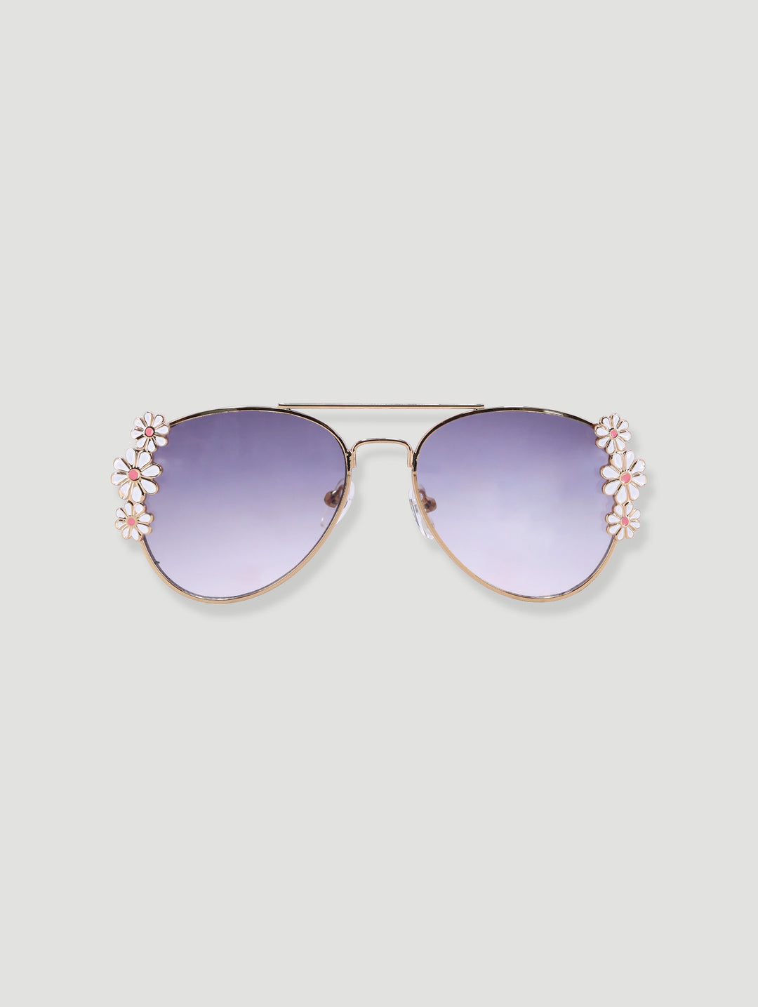 Pre-Girls Daisy Metal Aviator Sunglasses - Pink