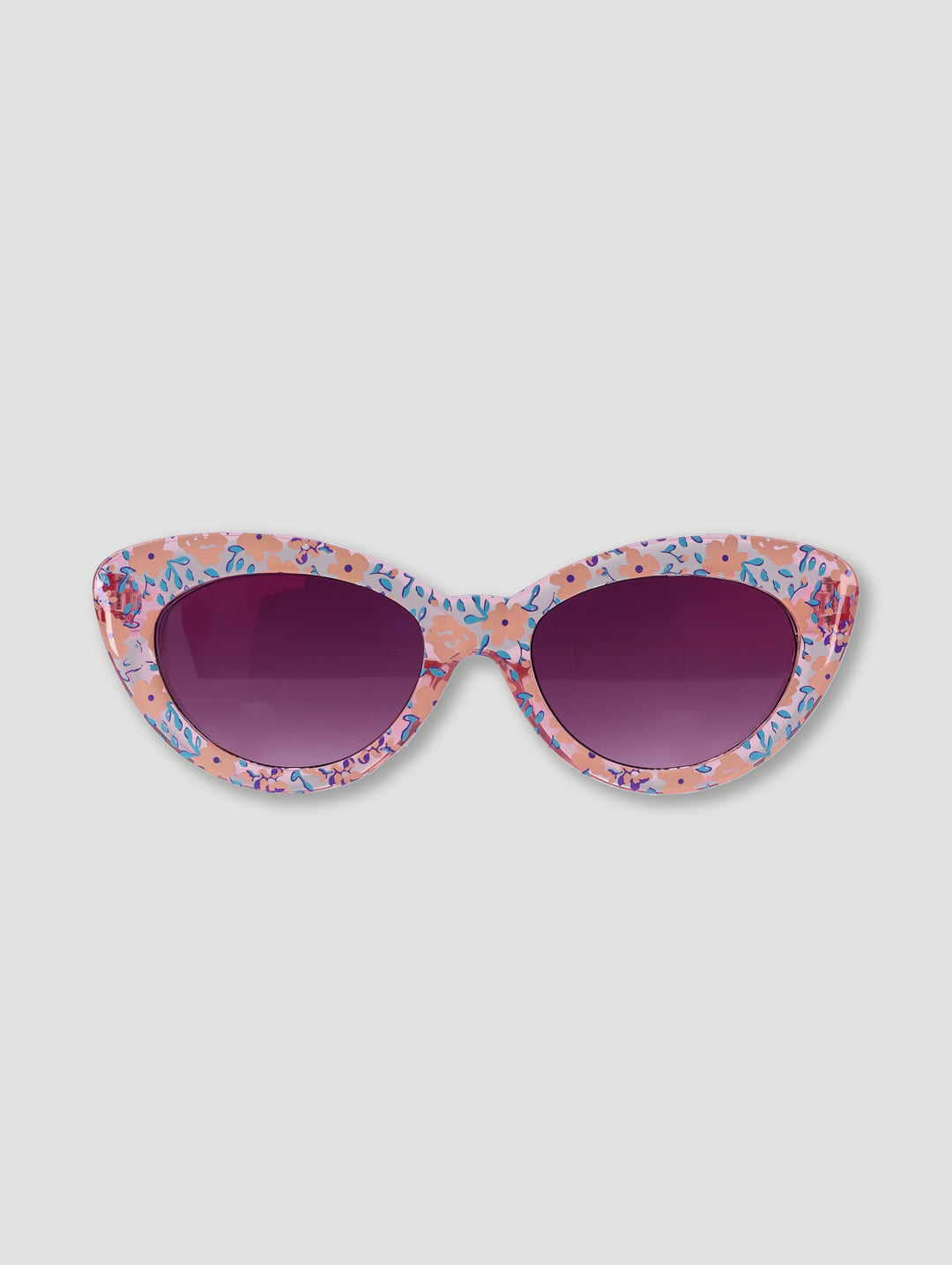Pre-Girls Sweet Floral Cateye Sunnies - Peach