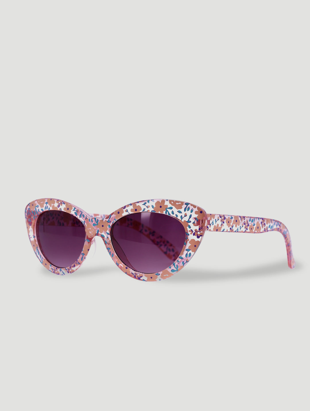 Pre-Girls Sweet Floral Cateye Sunnies - Peach