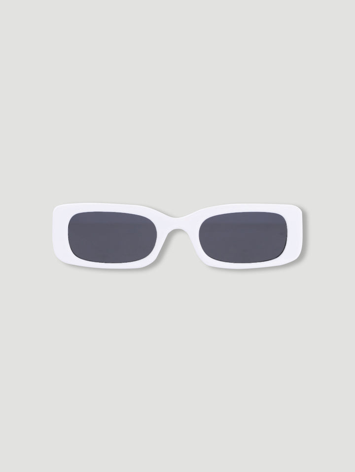 Pre-Girls Retro Rectangle Sunnies - White