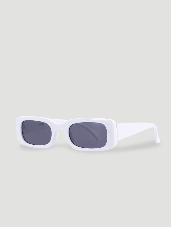 Pre-Girls Retro Rectangle Sunnies - White