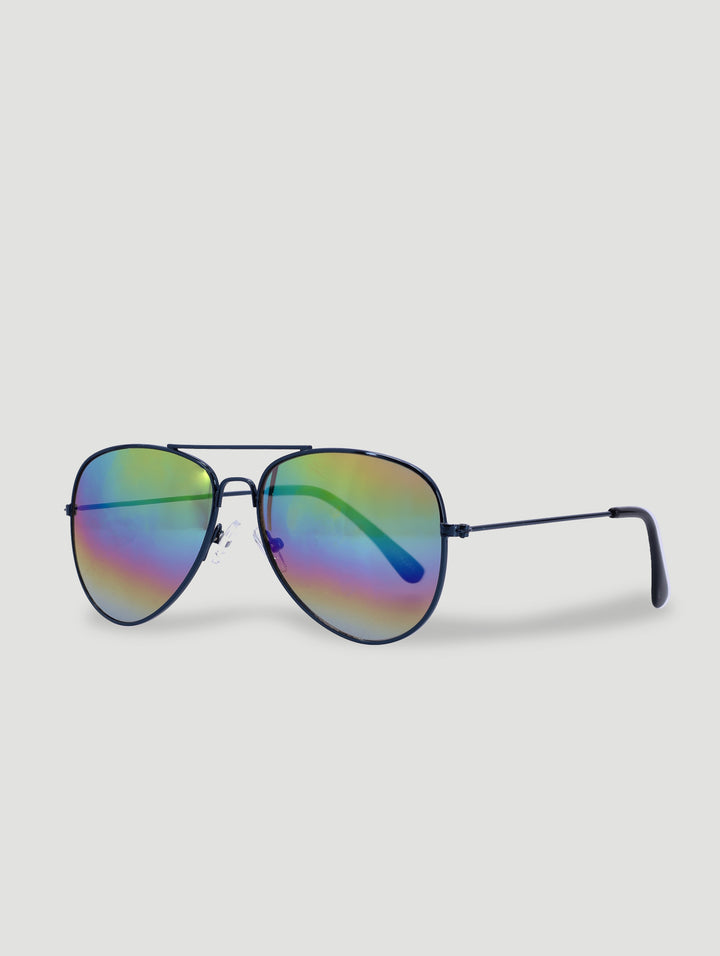 Pre-Boys Retro Metal Aviators - Navy