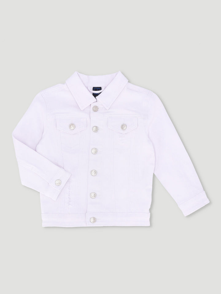 Pre-Boys Denim Jacket - White