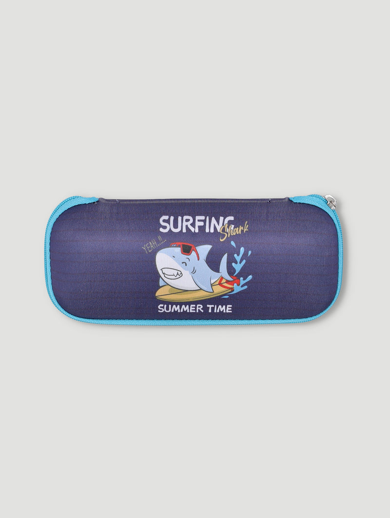 Pre-Boys Shark Sunnies And Case Set - Blue
