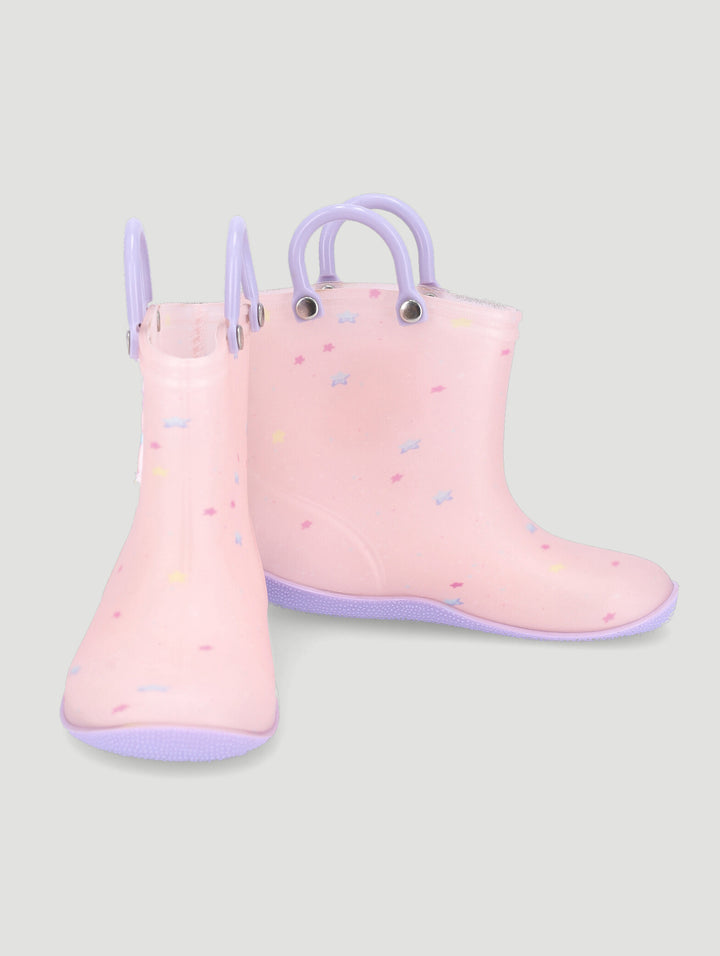 Baby Girls Unicorn Rainboots - Pink