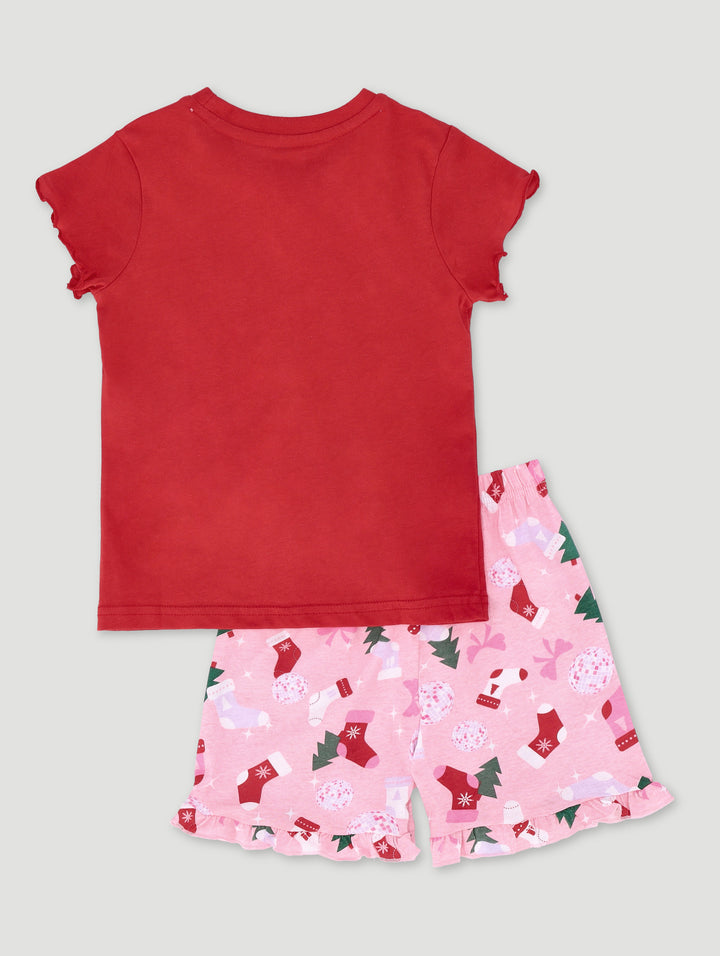 Pre-Girls Gingerbread Christmas Sleep Set - White