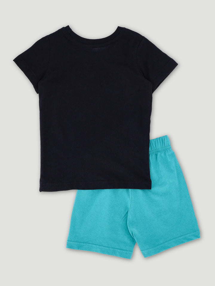 Pre-Boys Glow In The Dark Tiger Sleep Set - Green